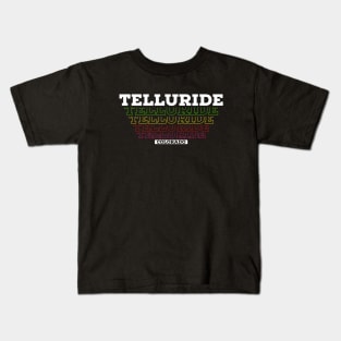 I Love Telluride Colorado USA Vintage Tshirt Gift Idea Kids T-Shirt